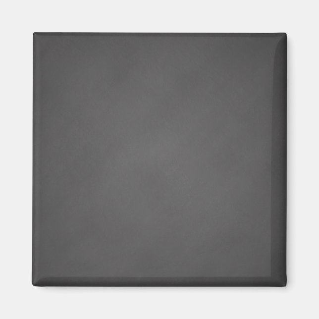 Grey Chalkboard Background Black Chalk Board Magnet (Front)