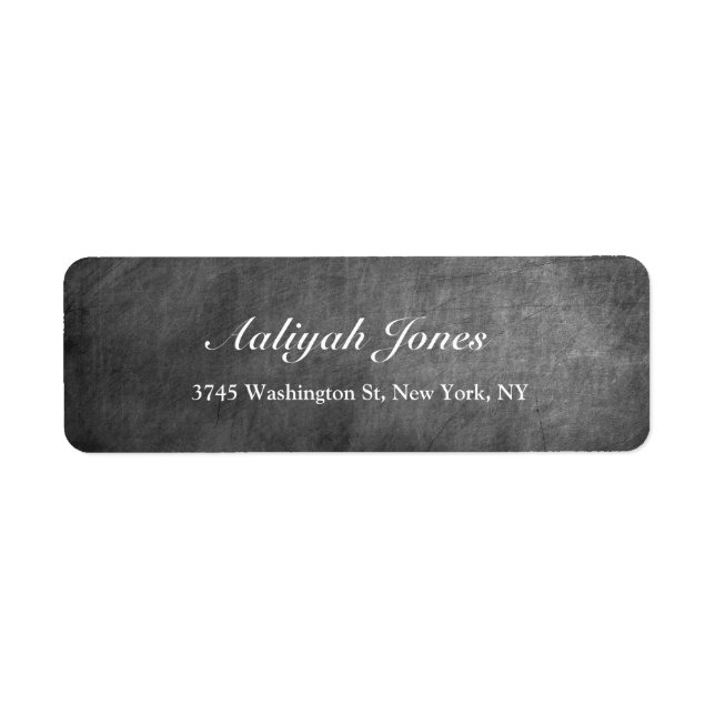 Grey Chalkboard Elegant Professional Creative (Front)