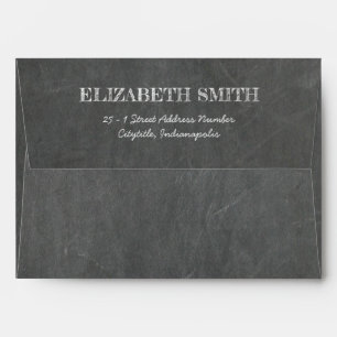 Grey Chalkboard Envelopes
