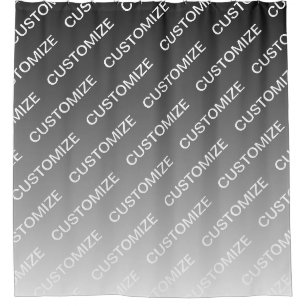 Grey (changeable colour) Ombre & Text Pattern