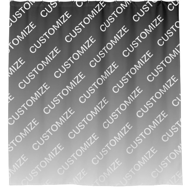 Grey (changeable colour) Ombre & Text Pattern (Front)