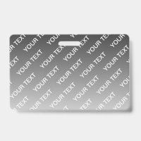Grey (changeable colour) Ombre & Text Pattern