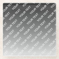 Grey (changeable colour) Ombre & Text Pattern