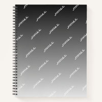Grey (changeable colour) Ombre & Text Pattern