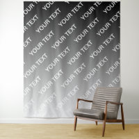 Grey (changeable colour) Ombre & Text Pattern