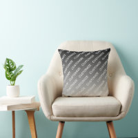 Grey (changeable colour) Ombre & Text Pattern