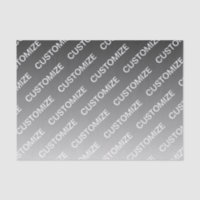 Grey (changeable colour) Ombre & Text Pattern