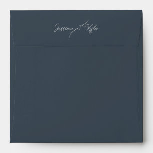 Grey Charcoal Solid Stationery Coloured Envelope