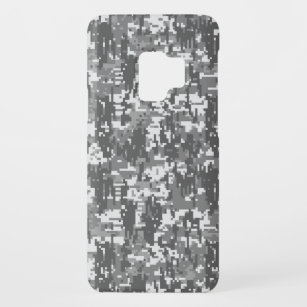 Grey Charcoal Urban Digital Camo Pattern Case-Mate Samsung Galaxy S9 Case