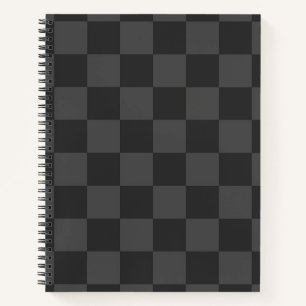 Grey Chequerboard Notebook