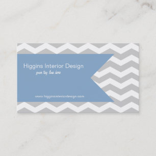 Grey Chevron Buiness Cards