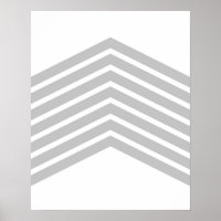 Grey Chevron Minimalist Art Wall Decor Print