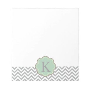 Grey Chevron Notepad