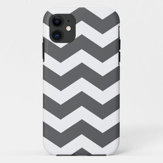 Grey Chevron Pattern Case-Mate iPhone 5 Case (Back)