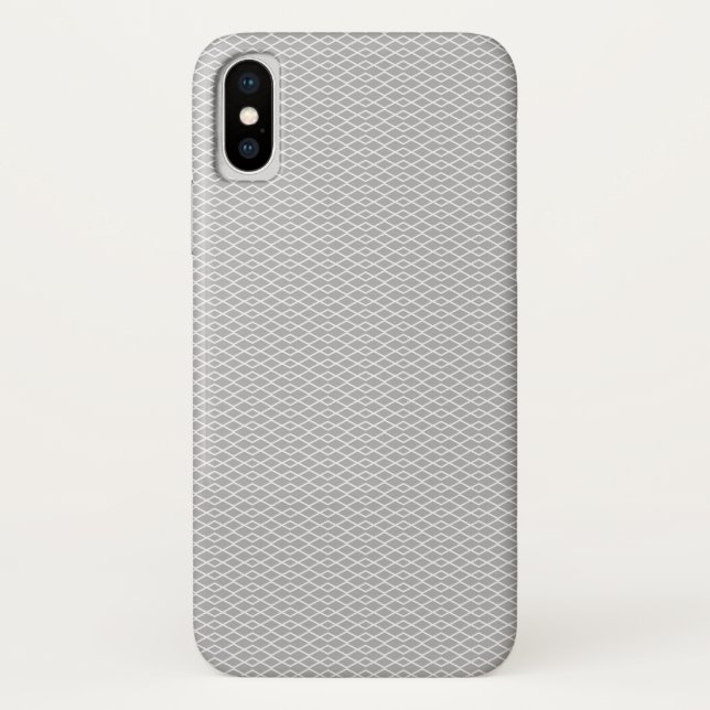 Grey Chevron Pattern Case-Mate iPhone Case (Back)