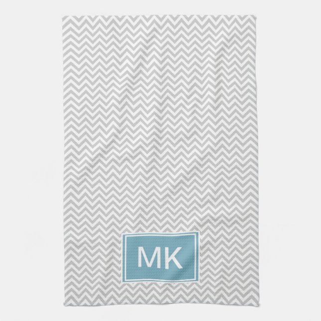grey chevron.png kitchen towel (Vertical)