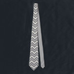 Grey Chevron Tie<br><div class="desc">Nothing beats the elegance of "shades of grey"..</div>