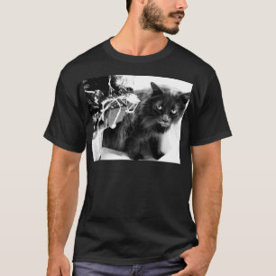 Grey Christmas Kitty I T-Shirt