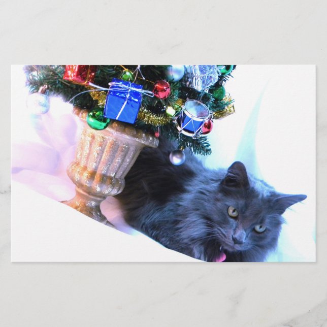 Grey Christmas Stationery (Front)