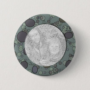 grey circle frame template 2 inch round button