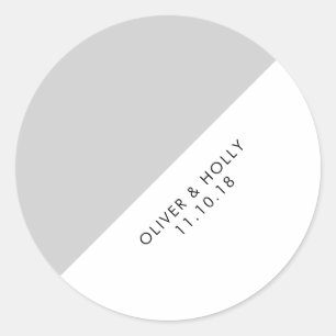 Grey circle sticker
