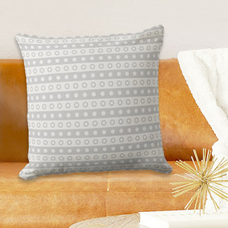 Grey Circles Pillow