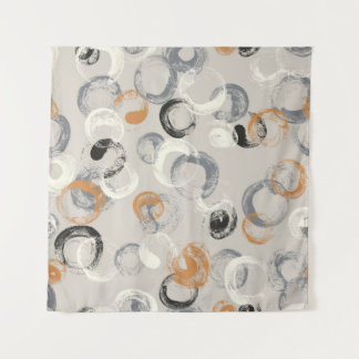 Grey Circles: Simple Seamless Pattern Tapestry