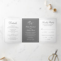 Grey Classic Elegant Wedding