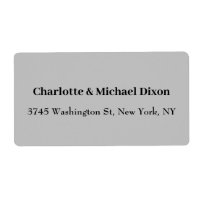 Grey Classical Stylish Elegant Family Name