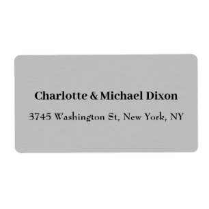 Grey Classical Stylish Elegant Family Name