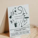 Grey Cleaning Services Flyer<br><div class="desc">Modern cleaning services business flyer features cleaning equipment and ''cleaning services'' in modern capital lettering. Personalize further with your contact details and services. Perfect for domestic and industrial cleaning services.</div>