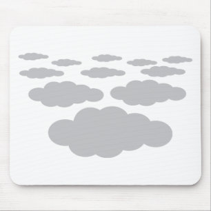 grey clouds weather mouse pad