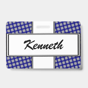 Grey Clover Ribbon by Kenneth Yoncich Badge