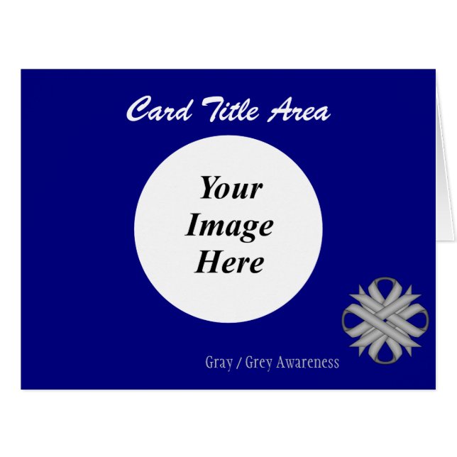 Grey Clover Ribbon Template by Kenneth Yoncich (Front Horizontal)