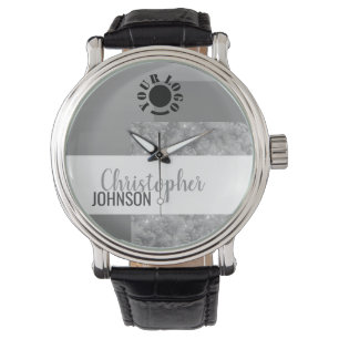 Grey Colours Elegant Chic Sophisticated Custom Nam Watch