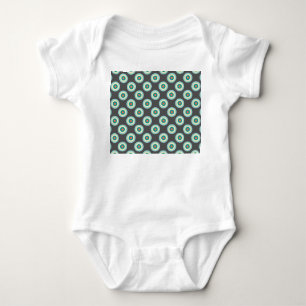 Grey Combination Circles Baby Bodysuit