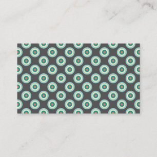 Grey Combination Circles Business Card
