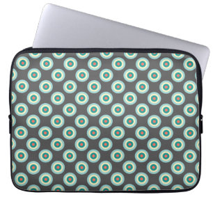 Grey Combination Circles by Shirley Taylor Laptop Sleeve