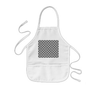 Grey Combination Classic Chequerboard by STaylor Kids Apron