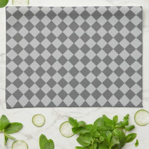 Grey Combination Diamond Pattern by Shirley Taylor Kitchen Towel