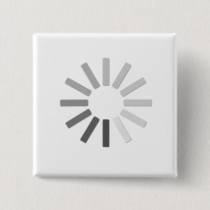 grey computer loading symbol button