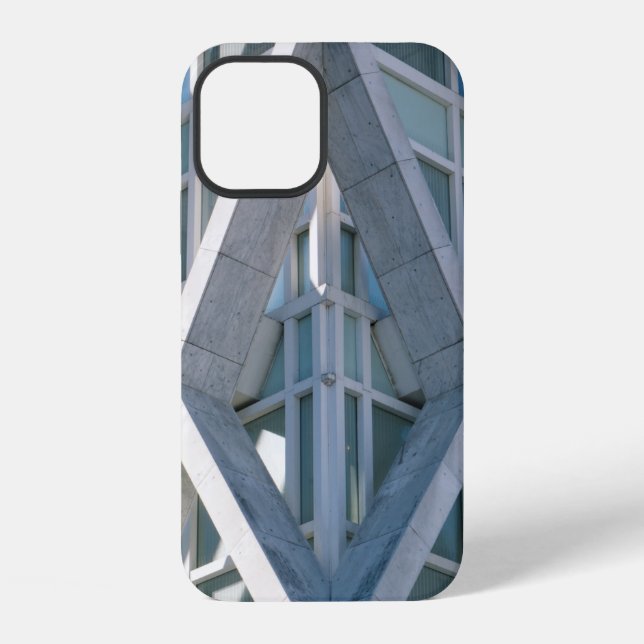 Grey concrete building at daytime iPhone case (Back)