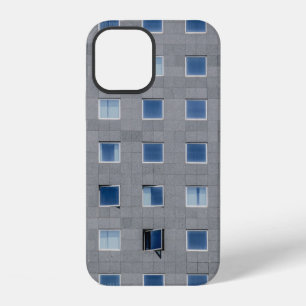 Grey concrete building photography iPhone 12 case