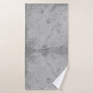 Grey Concrete Texture Background Rustic Distressed Bath Towel