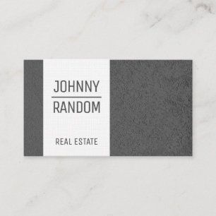 Grey concrete with white stripe business card