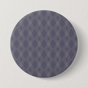 Grey, cool, trendy, simple, modern zig zag pattern 3 inch round button