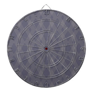 Grey, cool, trendy, simple, modern zig zag pattern dartboard