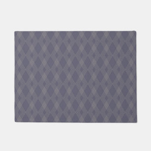 Grey, cool, trendy, simple, modern zig zag pattern doormat
