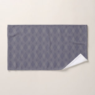 Grey, cool, trendy, simple, modern zig zag pattern hand towel