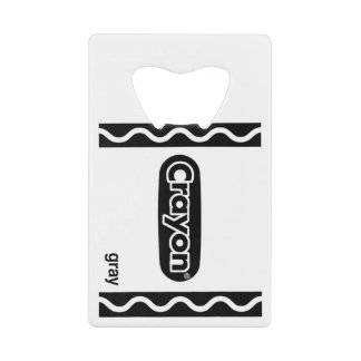 Grey Crayon Box Full Set Of Crayons Halloween Cost Credit Card Bottle Opener